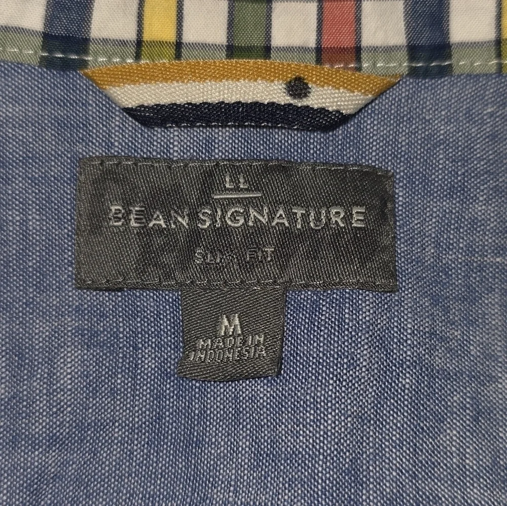 L.L. Bean Signature 1/4 Button-down Shirt Size Medium